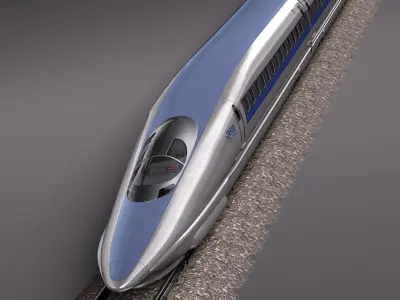 Shinkansen Speed Train 2014 3D model