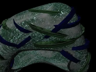 Insect Nest Centripedes Mecha-Burrow 3D model