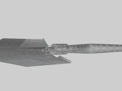 US M43 Entrenching Tool Low-poly 3D model