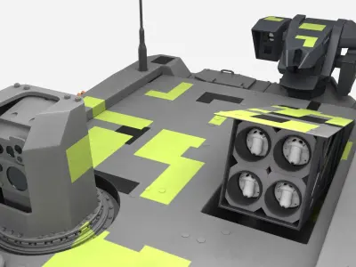 Rheinmetall Panther KF51 Main Battle Tank 3D model