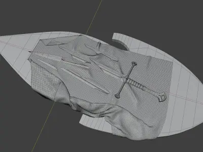 Narsil and Anduril Low-poly 3D model