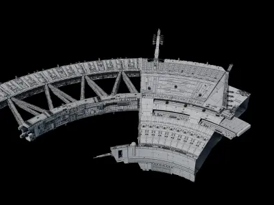 SHIELD GATE  BASE 3D model