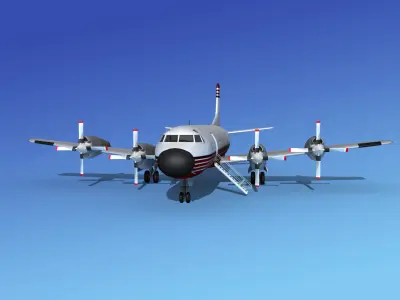 Lockheed L-188 Electra HP Corporate 4 3D model