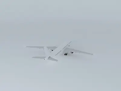 Template - Airbus A330-200 Free 3D model