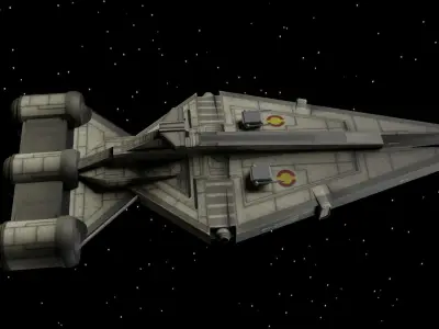 Star Wars - Republic Light Cruiser 3D model