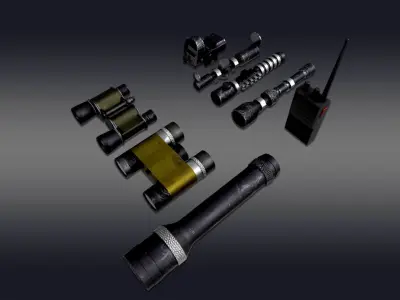 FPS Shooter Equipment - Soldier equipment - Military Gear 3D model