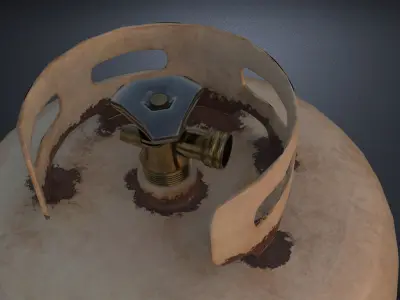 Propane Tank Low-poly 3D model