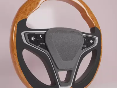 Car steering wheel design Free 3D model