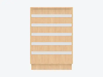 Shelving - Library - Integral - Convertible Low-poly 3D model