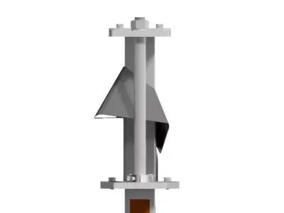 Square Forming Set in packaging machine 3D model