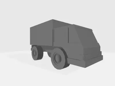 Free Low poly truck  Free 3D model