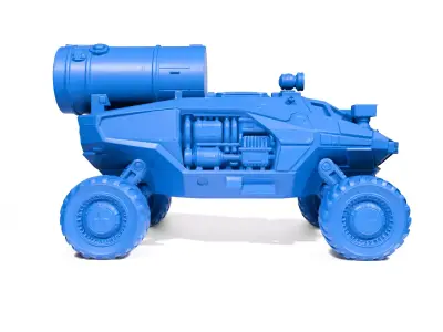 Lunar exploration vehicle 3D print model