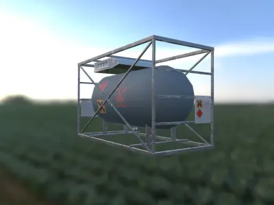 Tank Container Low-poly 3D model purchase