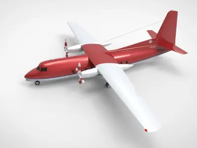 Fokker F27 3D model
