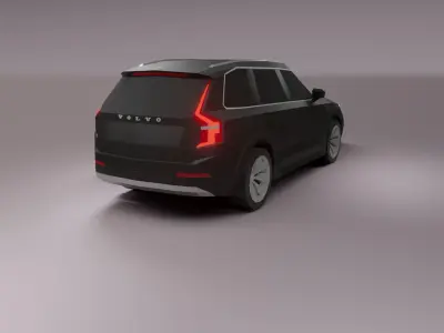 Volvo xc90 SUV low poly 3D model Low-poly 3D model
