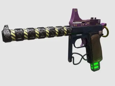 Sci Fi Gun 2 Low-poly 3D model