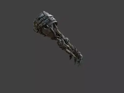 Ironclad Gauntlet Low-poly 3D model
