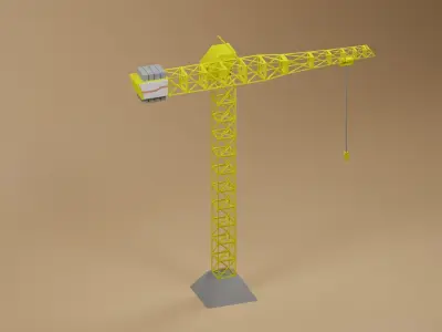 Crane 3D model 7
