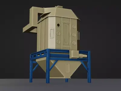 Cooling with Crumble Sanitization Machine Low-poly 3D model