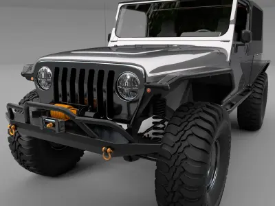 Jeep Wrangler TJ Unlimited 3D model