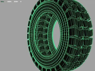 Heavy Vehicle Tire 3D model
