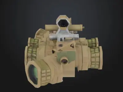 Tactical Night Vision Goggles STL OBJ 3D model