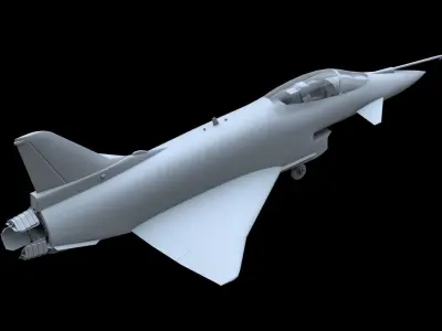 Rockwell-MBB X-31 Free low-poly 3D model