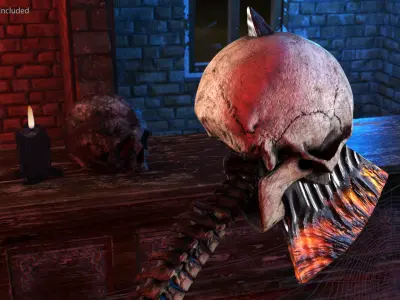 Demonic Axe 3D model