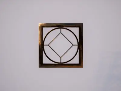 Bronze Wall Decoration 02 Free low-poly 3D model
