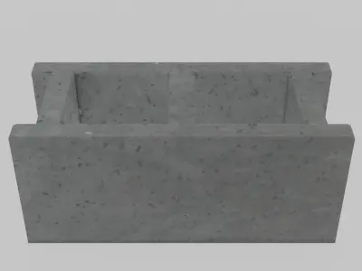 Cinderblock 2 Low-poly 3D model