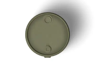 WW2 U S   200 liter fuel drum 3D model