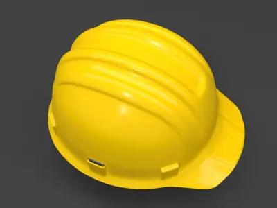 Hard Hat - Construction Safetly Helmet 3D model
