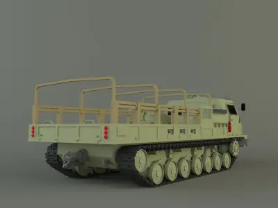 MT-T military vehicle 3D model