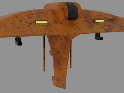hi this is a model of a spaceship Low-poly 3D model