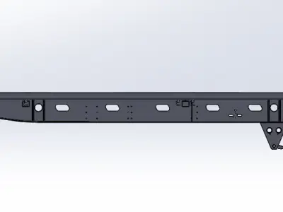 Tri-Axle Flatdeck 3D model