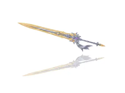 Pure Angel Greatsword Low-poly 3D model