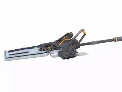 Sci-Fi Cold Weapon Jet Blade 3D model