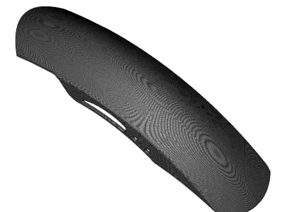 Plastic Bike Mudguard Toy 3D model
