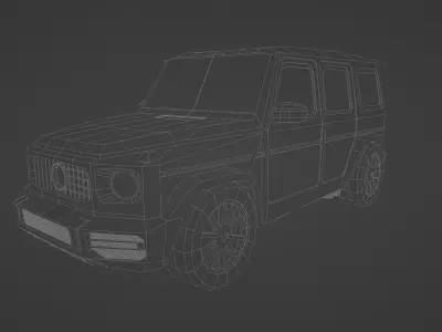 Mercedes Benz G-Class Low poly  Low-poly 3D model