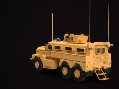 Cougar HE 6x6 MRAP 3D model