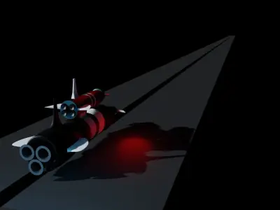 Space ship Free low-poly 3D model by chandimap1996