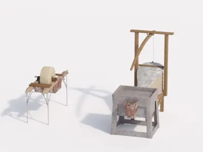 Medieval house 3D model shop