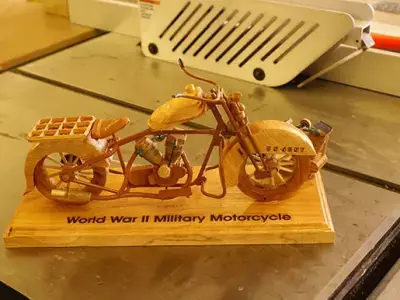 WW II Motorcycle 3D model