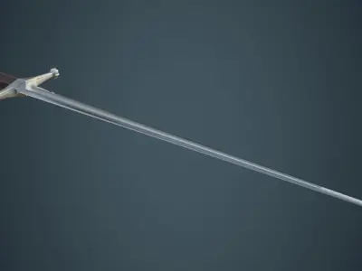 Longsword 2A Low-poly 3D model