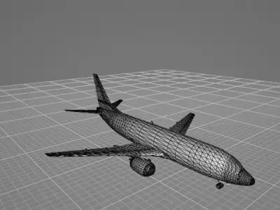 Lufthansa Boing 737-400 Free 3D model