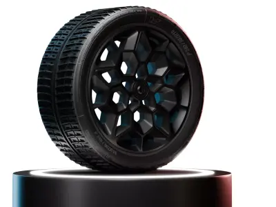 Realistic Wheel 4K PBR Texture High Quality 3D model 3D model