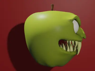 Crazy Apple Free 3D model