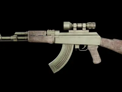 AK47 Kalashnikov 3D model