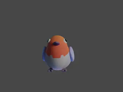 Bird Game Model 07 Low-poly 3D model