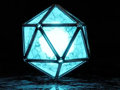 Sci-Fi Ico Sphere 3D model